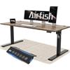 Airfish Scrivania Regolabile in Altezza 160x70cm Scrivania da Ufficio con USB Scrivania Elettrica con Funzione di Memoria Standing Desk con Sistemi Anti-Collisione Altezza Regolabile 73-118cm,Marrone