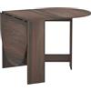 HOMCOM Tavolo da Pranzo Pieghevole Ovale Salvaspazio 163x80 cm Marrone