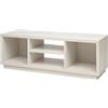 Iris Ohyama, Porta TV/Mobile TV/TV Supporto in legno/Porta TV con ripiani aperti/Porta TV per TV da 55 pollici, Legno massello, Ufficio, Soggiorno - TV Cabinet Standard OTS-125S - Quercia Bianco