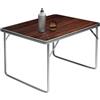 Deuba Tavolo da Campeggio Alu Pieghevole 80x60cm Maniglia Trasporto Leggero Salvaspazio da Esterno Outdoor