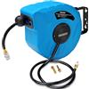 Monzana Avvolgitubo ad Aria Compressa Tubo 10m Attacco 1/4' Supporto a Parete Rotante 180° Bobina