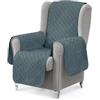 textil-home Textilhome Copripoltrona Relax Orecchioni 1 Posto 55 cm Reversibile Grey