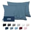 Dreamzie Federe Cuscini 50x70 (Set 2) Microfibra Oeko-Tex Certificazione - Federa Cuscino Dolce Blu