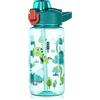 flintronic Borraccia Bambini, 600ML Borraccia per Bambini Senza BPA, Bottiglia Acqua con Cannuccia, Bottiglia d'Acqua a Prova di Perdita, Regalo per Bambini (Dinosauro)