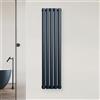 blumfeldt - Radiatore da Parete, 620W, Acciaio Verniciato a Polvere, Doppio Strato, Facile Installazione con Connessioni Centrali da ½'', per Bagni, Soggiorni & Uffici, 120x30 cm, Antracite