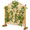 GARDEBRUK Recinzione da Giardino in Legno Estendibile fino a 200 cm Altezza 107 cm Pieghevole Flessibile Autoportante per Balcone Grigliato Griglia per Rampicante Divisorio Separè per Esterno Pannello