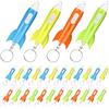 Flintronic 28 Pezzi Mini Torcia Portachiavi, 4 Colori Mini Torcia Led, Rockets Portachiavi Torce Luce, Torce Bambini per Attività All'aperto, Campeggio, Escursionismo