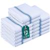Utopia Towels - 200 GSM Asciugapiatti, 38 x 64 CM, Asciugamani Da Cucina In Cotone, Set Di Asciugamani Da Bar e Da Tè Morbidi e Riutilizzabili (12 Confezioni, Blu)
