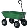 Outsunny Carrello Rimorchio a Mano da Giardino 250kg, 108x52x100 cm