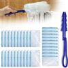 Vicloon Piumini Cattura Polvere, 21 Pezzi per Duster Starter Kit,20 ricariche per spolverino istantaneo con 1 Manico,Ricarica Panno la Polvere Manuale,Cattura e Intrappola Polveres e Sporco