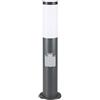 Monzana® Lampada per Vialetto Acciaio Inox Attacco E27 Luce Esterni Paletto Illuminazione Sentiero Piantana Esterno