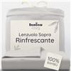 Bambaw Lenzuolo senza angoli bambu, 270x290 cm, Lenzuola rinfrescanti, Lenzuola ipoallergeniche, Biancheria bambu morbida ed elegante, Lenzuolo antiacaro e anallergico, Certificato Oeko-Tex (Grigio)
