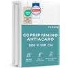 Twinzen Copripiumino Antiacaro 200x220 - Copripiumino 200x220 cm con Cerniera - Certificato Oeko-Tex
