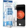 Udivita Otoscopio Pulizia Orecchie Rimozione Cerume con Telecamera 1920p WiFi 3,6mm - UdiGuard Pulitore Orecchie Digitale con 6 Luci LED Adulti Bambini Animali - Compatibile con Android iPad iPhone Bianco