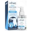 Udivita Spray Detergente per Apparecchi Acustici con Spazzola Integrata Udinett 30ml Igienizzante per Pulizia Quotidiana Auricolari Cuffie Bluetooth Formula Delicata Asciugatura Rapida Elimina Cerume e Sporco