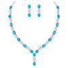 Clearine Donna Parure Gioielli-Collana Orecchini Elegante Delicato Zirconia cubica Infinito Y-Forma Collana Ciondolare Set