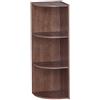Iris Ohyama Mobile, Libreria, Scaffale Angolare da Parete in Legno, 3 Livelli, Marrone, Polivalente, Modulare, Aperto, Per Soggiorno, Ufficio, Camera, Libri, CD, Decorazioni, Montaggio Facile, CX-3C