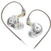 Yinyoo KZ EDX PRO Cuffie In-Ear, HIFI Suono Bassi Profondi con Auricolari In-Ear Cablati 1DD Unità Dinamica a Doppio Circuito Magnetico Driver da 10 mm con Cavo Staccabile (bianco, senza mic)