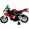 HOMCOM Moto Elettrica per Bambini 12V Licenza BMW 110x47x69 cm Nero e Rosso