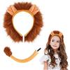 ACWOO Set di costumi di animali Accessori, 2Pezzi Leone Accessori Di Abbigliamento Coda Fascia, Accessori per Costumi da Leone per Cosplay, Feste di Compleanno, Halloween, Feste a Tema, Carnevale