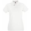 Fruit Of The Loom - Polo 100% Cotone - Donna (M) (Bianco)