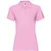 Fruit Of The Loom - Polo 100% Cotone - Donna (M) (Rosa chiaro)