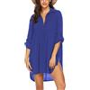 UNibelle Copricostume da Bagno Donna Coprire Costumi da Bagno Abito da Spiaggia per Estate Spiaggia Piscina Mare Vacanza Blu XXL