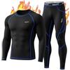 MOBIUSPHY Intima Termica Uomo Completo Termico Invernale Traspirante e Quick Dry Nero