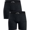 Merino.tech Boxer Uomo Lana Merinos Mutande Intimo Termico Mutande (Medium, 2 Pack 170 Heathered Black)