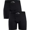 Merino.tech Boxer Uomo Lana Merinos Mutande Intimo Termico Mutande (Medium, 2 Pack - Black)