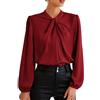 GRACE KARIN Camicetta da Donna a maniche lunghe con papillon e top CL2199-2 L