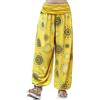 GLAMEXX24 Pantaloni Harem Donna, Larga Casual Pantaloni da Yoga con Tasche, Estivi Pantaloni Sportivi Leggeri per Jogging, Danza, Pilates