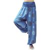GLAMEXX24 Pantaloni Harem Donna, Larga Casual Pantaloni da Yoga con Tasche, Estivi Pantaloni Sportivi Leggeri per Jogging, Danza, Pilates