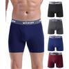 wirarpa Boxer Uomo Cotone Elasticizzato Mutande Uomo Intimo Maschile con Vola Aperta Pacco da 4 Multicolore Taglia S