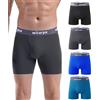 wirarpa Boxer Uomo Cotone Elasticizzato Mutande Uomo Intimo Maschile con Vola Aperta Pacco da 4 Multicolore Taglia S