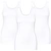 UnsichtBra Pacco da 3 Canottiera Donna in Microfibra con Spalline Larghe | Canotta Comfort Donna Bianco Nero Beige