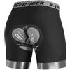 X-TIGER Pantaloncini Ciclismo Uomo 5D Imbottito Traspirante Biancheria Intimo Mutande Pantaloni MTB Boxer Uomo Ciclismo Bici