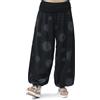 GLAMEXX24 Pantaloni Harem Donna, Larga Casual Pantaloni da Yoga con Tasche, Estivi Pantaloni Sportivi Leggeri per Jogging, Danza, Pilates