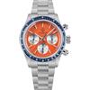 watchdives WD6263 Orologio cronografo da corsa vintage VK63 Meca-Quartz con vetro zaffiro, impermeabile fino a 100 m, BGW9 luminoso blu, cinturino in acciaio inox, da uomo, Bracciale