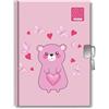 DIARIO SEGRETO con lucchetto ORSETTO ROSA Seven SJ GANG