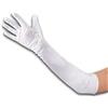 Guanti in raso bianco elasticizzato 50cm