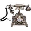 Jectse Telefono per Libro degli Ospiti Audio, Telefono retrò Vintage con capacità 32G per Regalo di Compleanno per Anniversario di Festa di Matrimonio (Colore ottone antico)