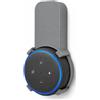 Generico Supporto Parete per Echo Dot 3ª Generazione & Google Mini - Staffa Salvaspazio per Echo Dot 3 e Alexa - Montaggio Senza Viti con Gestione Cavi Integrata - Supporto Presa Intelligente