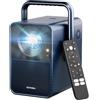 ULTIMEA Proiettore 4K Supporto Android TV 11.0 con Netflix, Videoproiettore 1000 ANSI Lumen, Dolby Audio, Bassi profondi, Design Maniglia, Home Cinema Portatile Proiettori 1080P Nativo, Poseidon E40