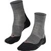 FALKE RU4 Endurance Wool W So lana filo funzionale antivesciche 1 paio, Calzini da corsa Donna, Grigio Light Grey Melange 3830, 35-36