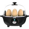 YASHE Cuociuova, 360W Cucina Compatta Multifunzione, 7 Uova facili da sbucciare, morbide, medie, dure, Poacher， Cuiseur vapeur, Segnale Acustico, luce indicatrice, BPA FREE