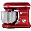 BEHOME Impastatrice Planetaria Professionale 1200W 5L | 6 Velocità regolabili, Funzione Pulse | Frusta per impastare, grancio impastatore, frusta per mescolare