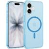 XTCASE Cover Magnetica per iPhone 17, Compatibile con MagSafe, Custodia Satinato Traslucida Opaca Protettiva Sottile Antiurto Case, Blu