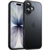 JETech Cover Opaca per iPhone 17, Nero