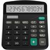Helect Funzione Standard Tavolo Calcolatrice, Nero